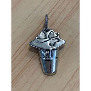 Clover Leaf Hat Sterling Silver Jewelry Charm